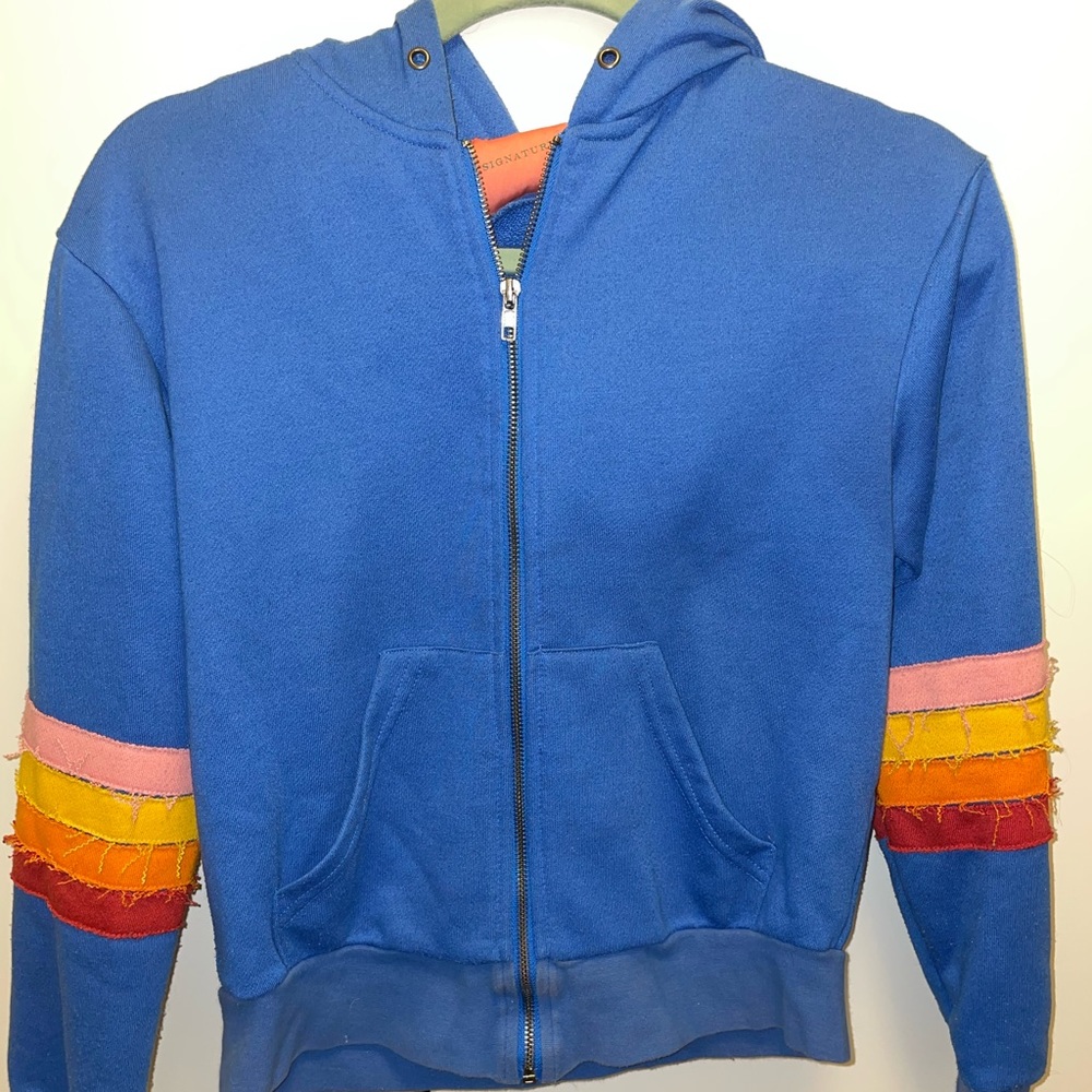 Signature Brand Cropped Sweatshirt